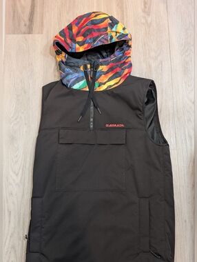 Armada Arlington Black Insulated Snow Vest - Size Medium